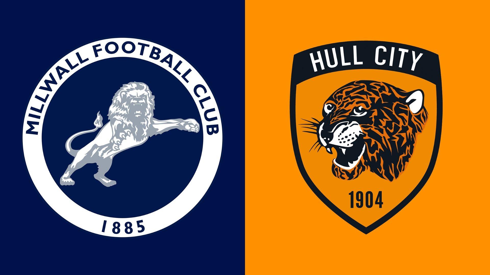 Millwall and Hull City club badges