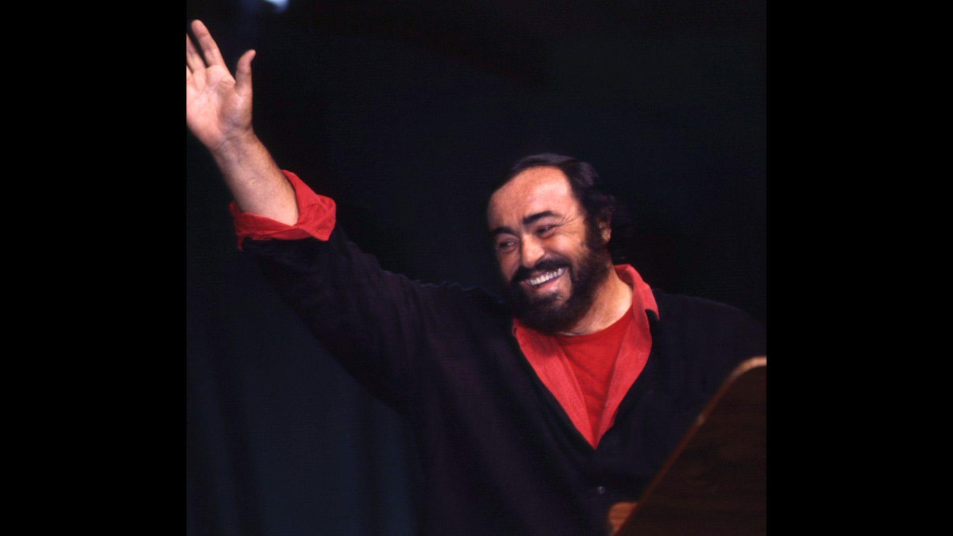 Luciano Pavarotti yn Eisteddfod Llangollen yn 1995