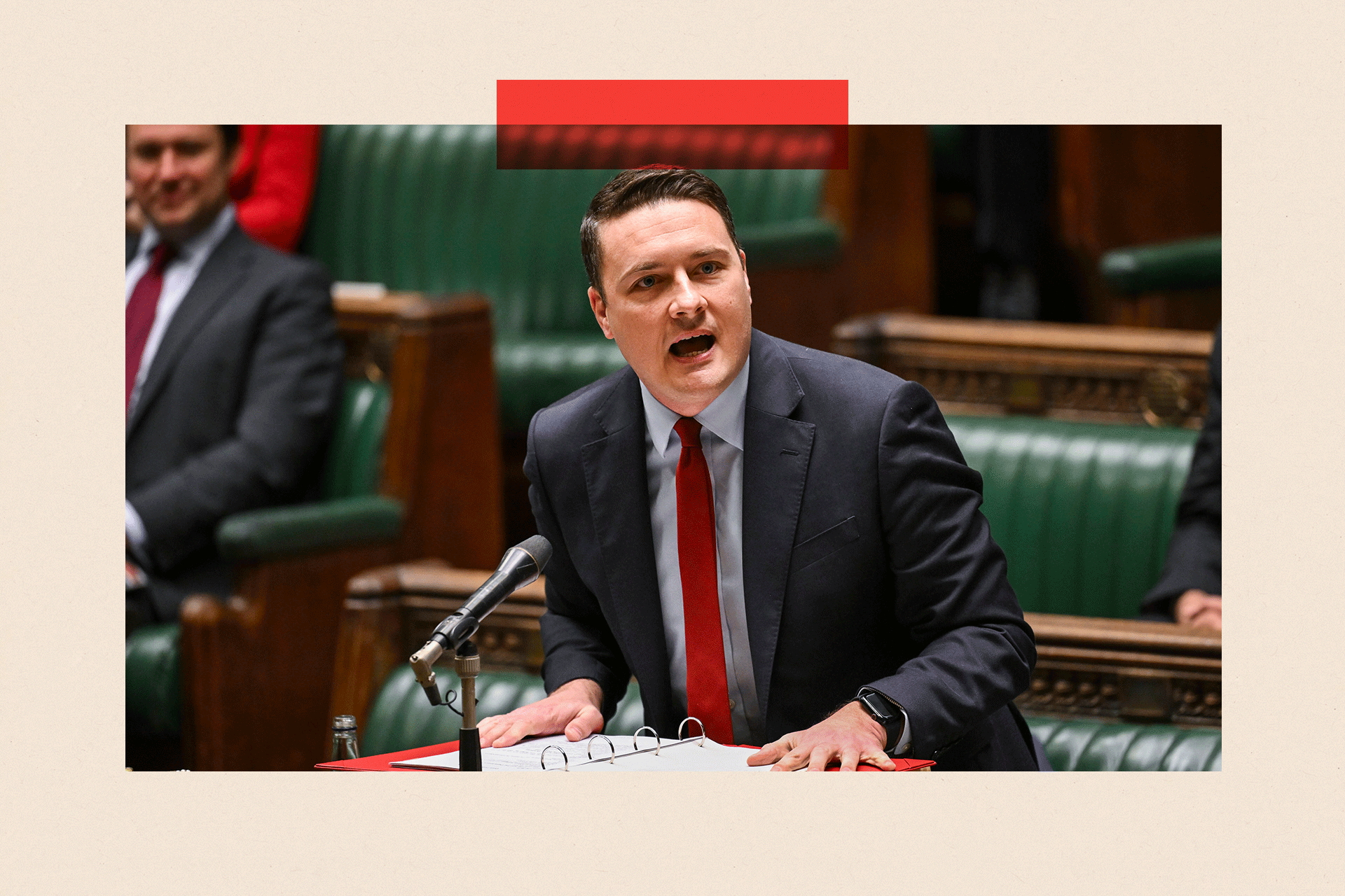 Health Secretary Wes Streeting making a statement in the House of Commons