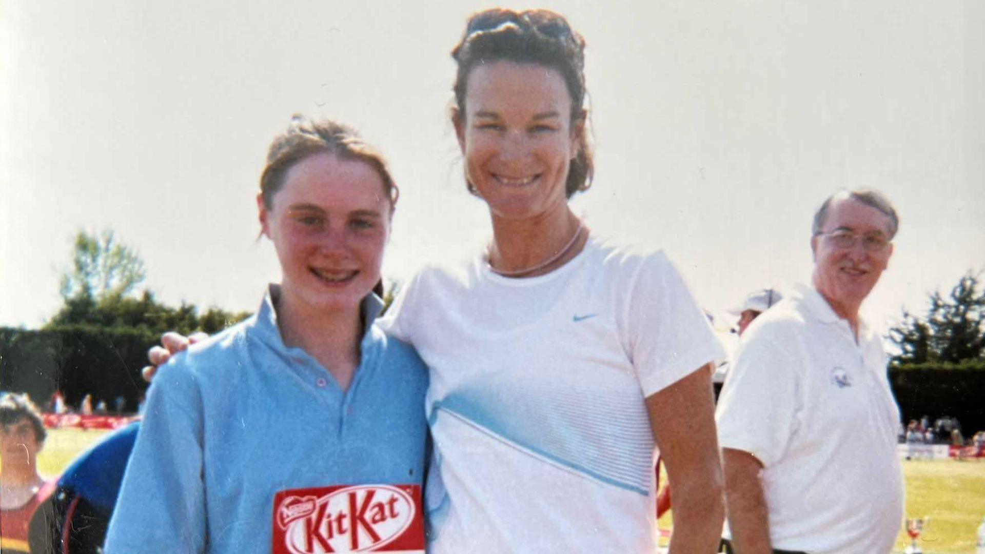 A young Ciara Mageean meets Sonia O'Sullivan