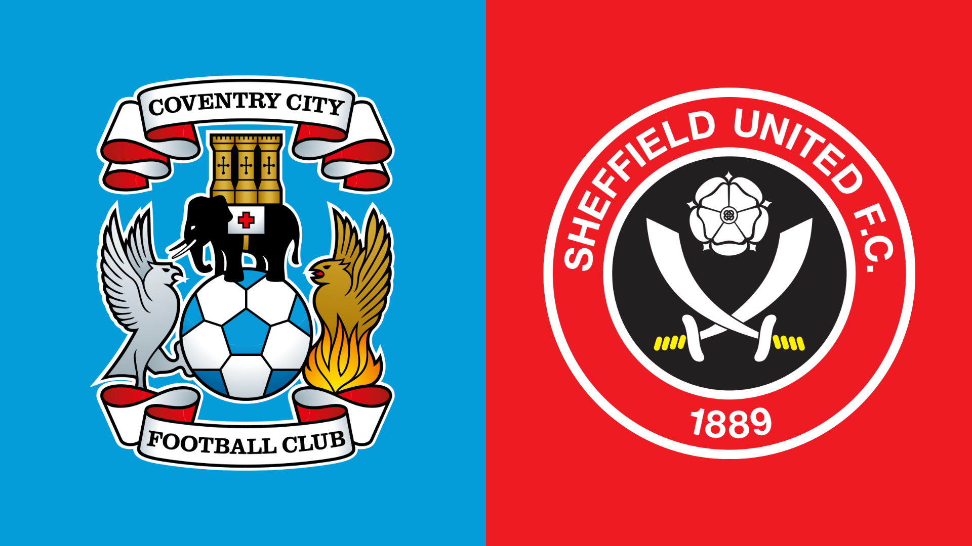 Coventry City and Sheffield United's club badges