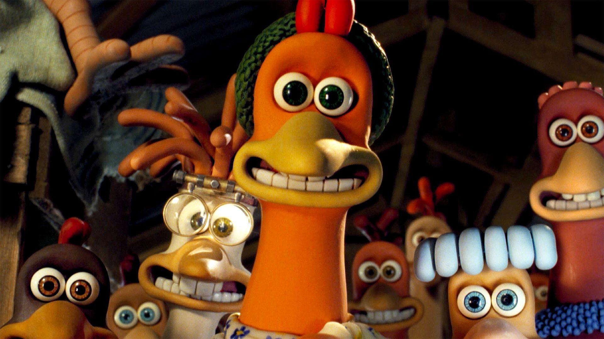 Screenshot taken from Aardmans Chicken run movie 
