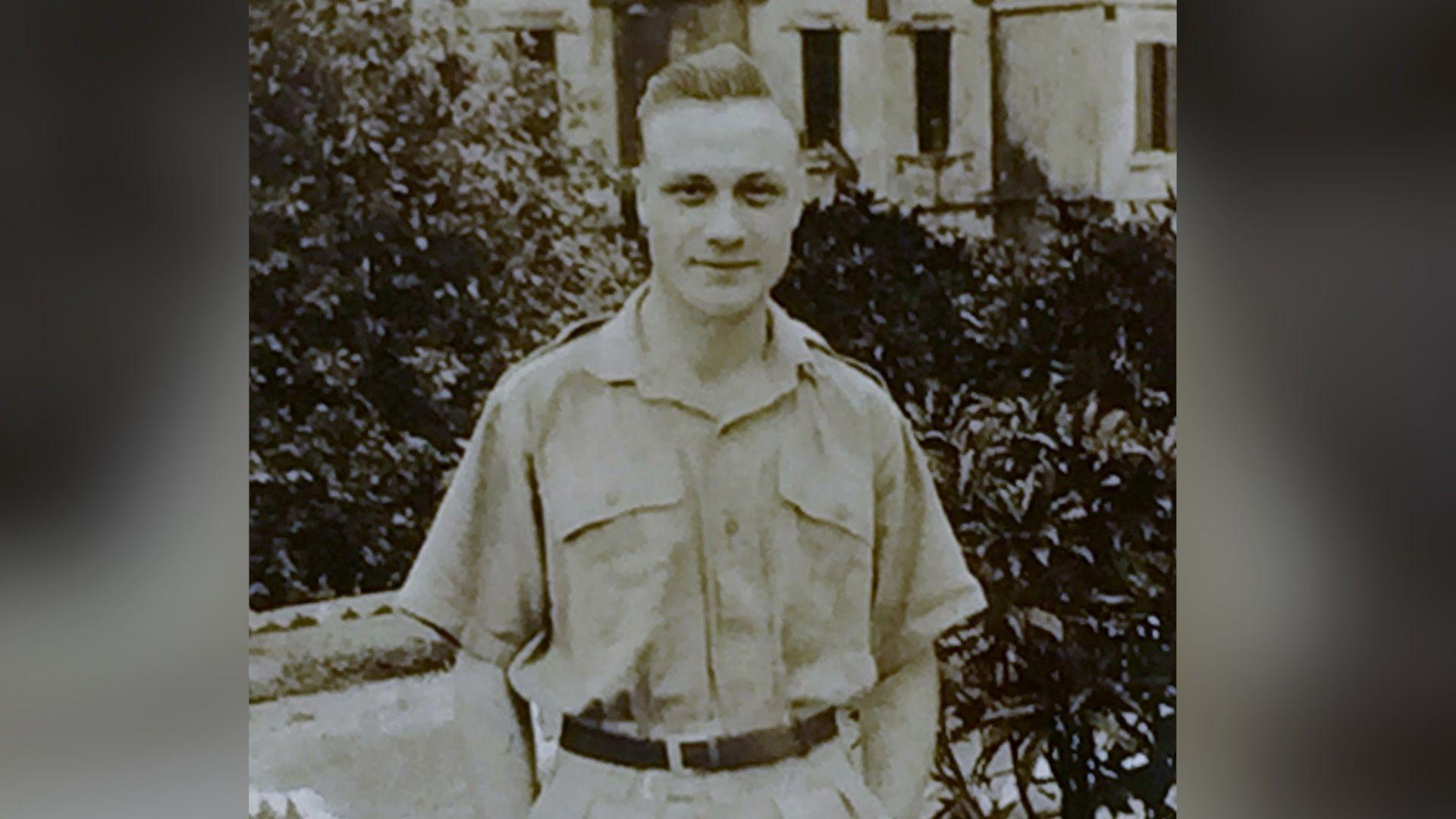 Andrew Salmon in army uniform before the fall of Hong Kong