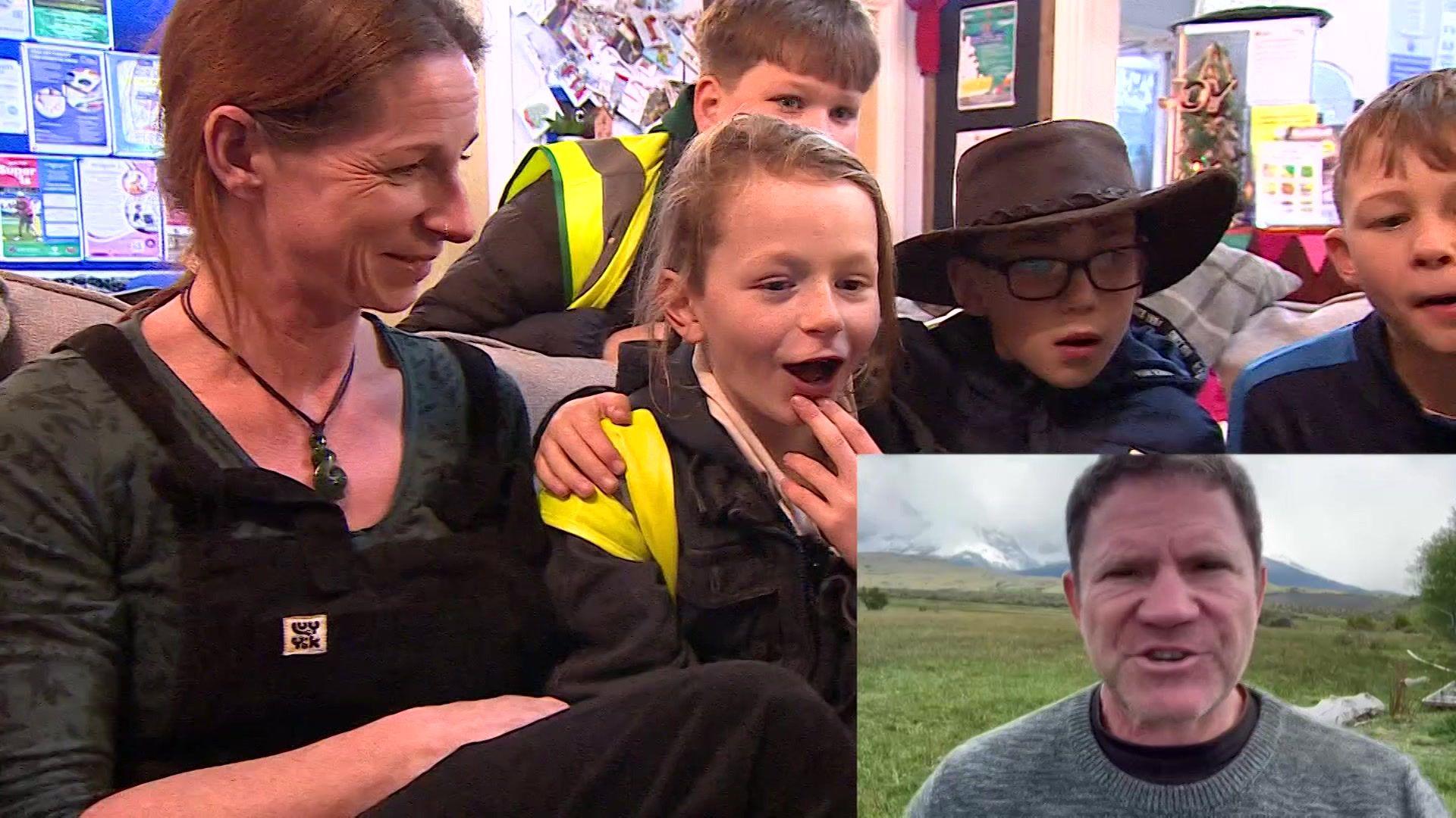 Steve Backshall sends a video message to Theo