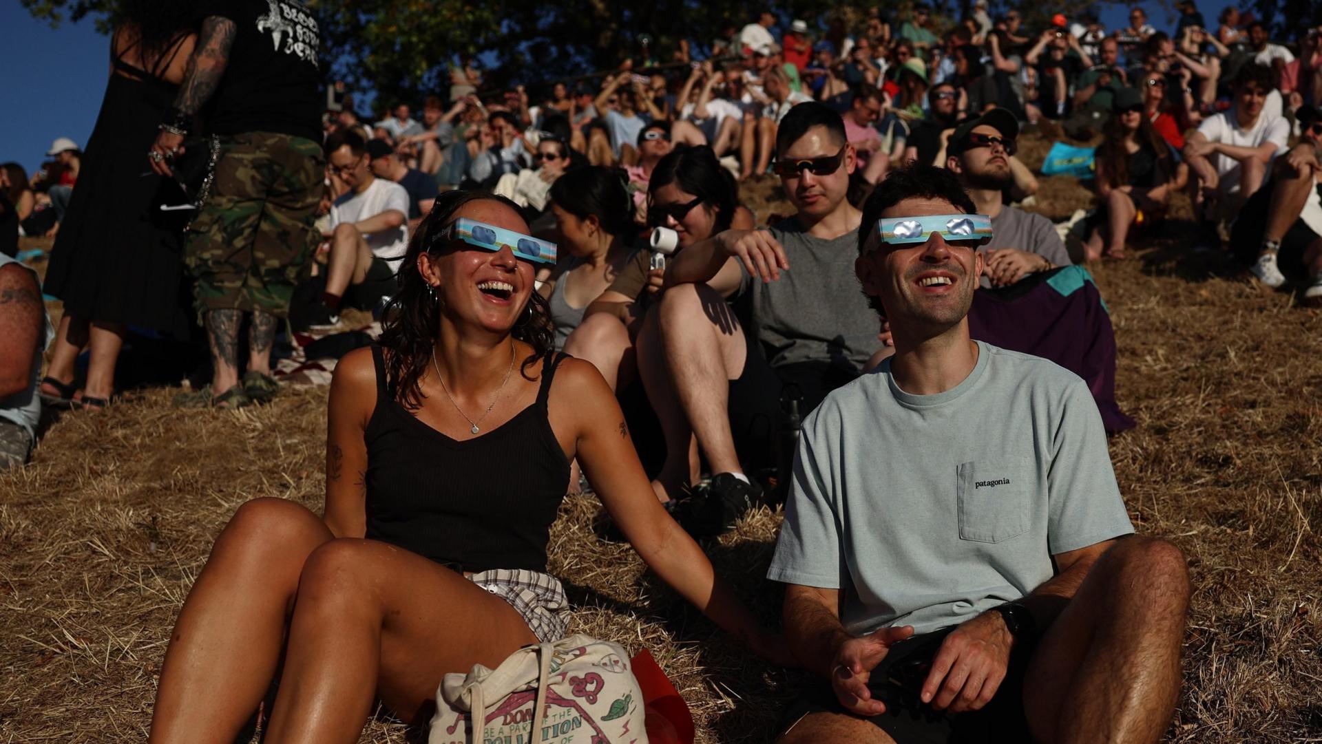 Watch: Solar eclipse seen over UK skies