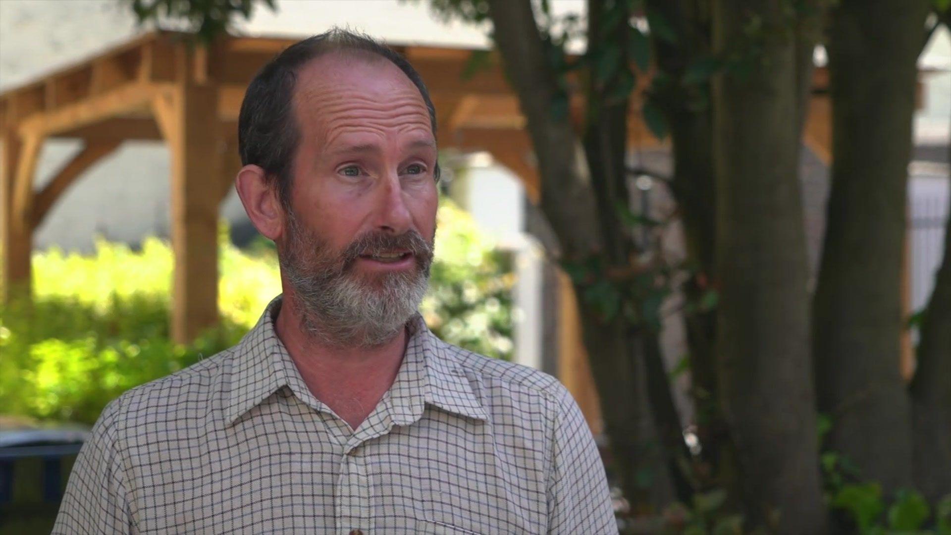  Peter Lawrence in front of tree