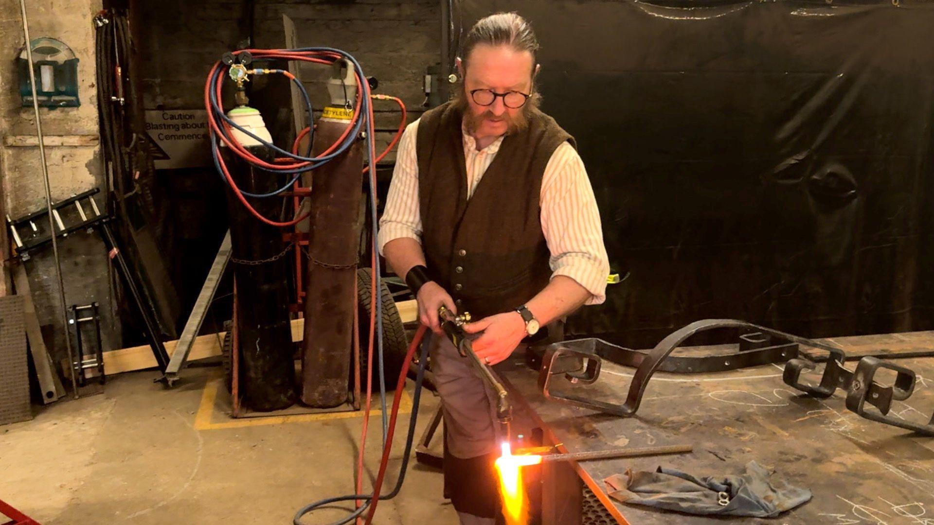 Jonathon Drummond has trained as a blacksmith