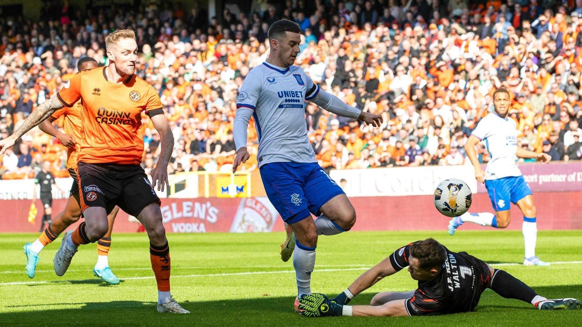 Rangers' Tom Lawrence scores