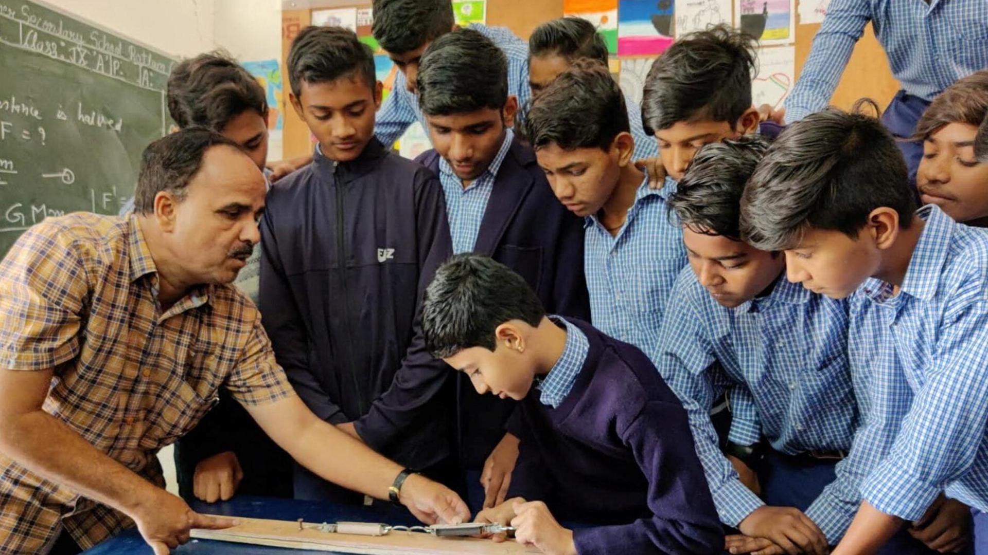  Pupils are photographed at CM RISE School Vinoba, Ratlam, in Ratlam, India, December 20, 2022.