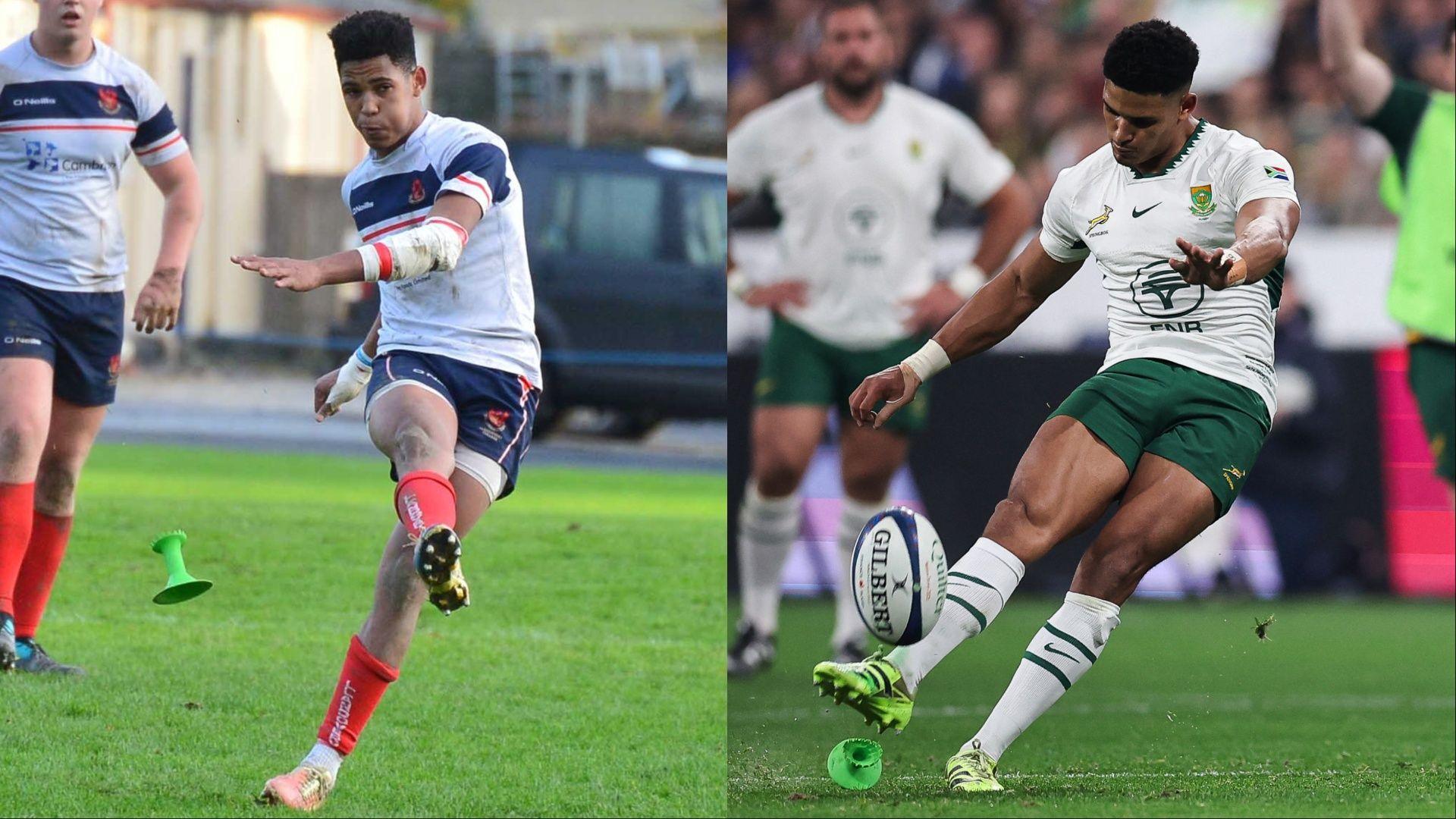 Sacha'n cicio dros Goleg Llanymddyfri ym mis Tachwedd 2018, ac yn serenu dros y Springboks mewn buddugoliaeth yn erbyn Ffrainc, 8 Tachwedd, 2025