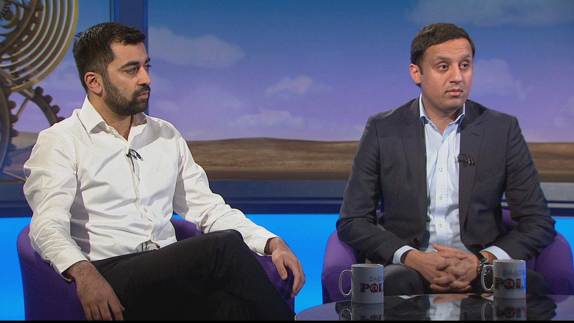 Transport Minister Humza Yousaf and Labour MSP Anas Sarwar