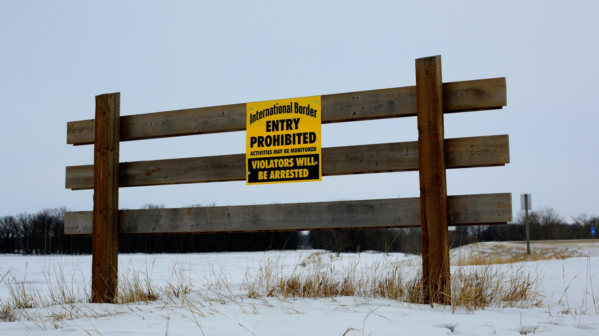 "Entry prohibited" sign