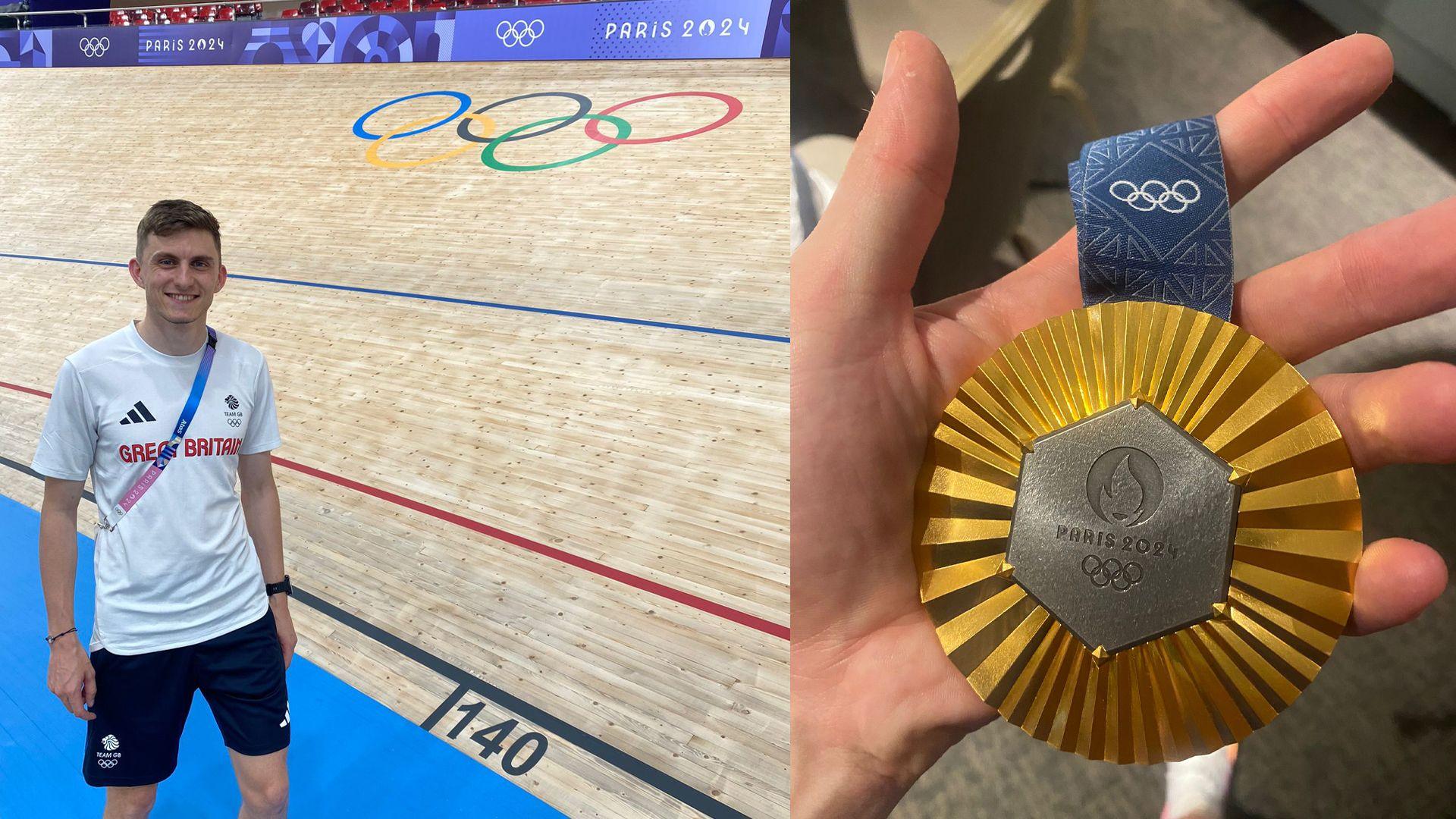 Rhys Llywelyn yn feladrom seiclo Gemau Olympaidd Paris a medal aur y Gemau Olympaidd 2024