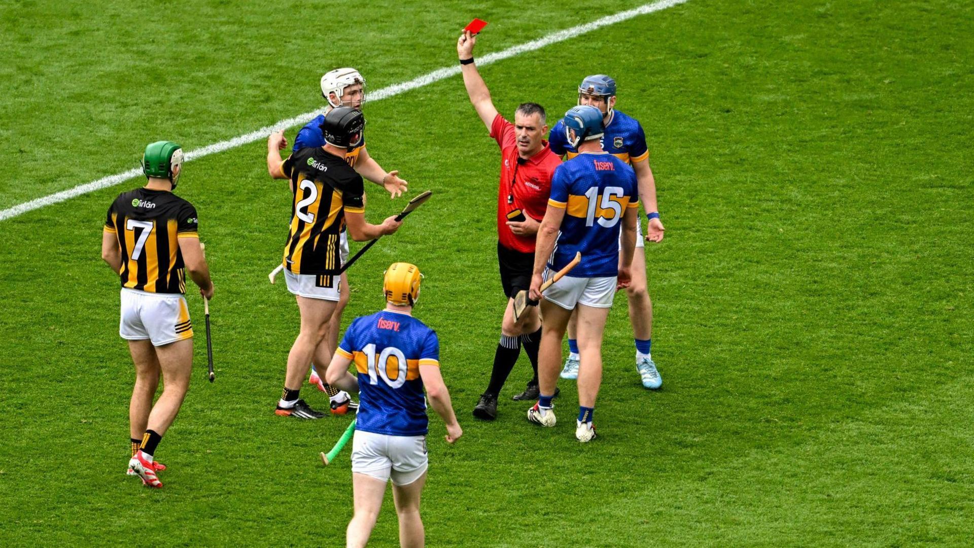 Tipperary's Darragh McCarthy is sent off