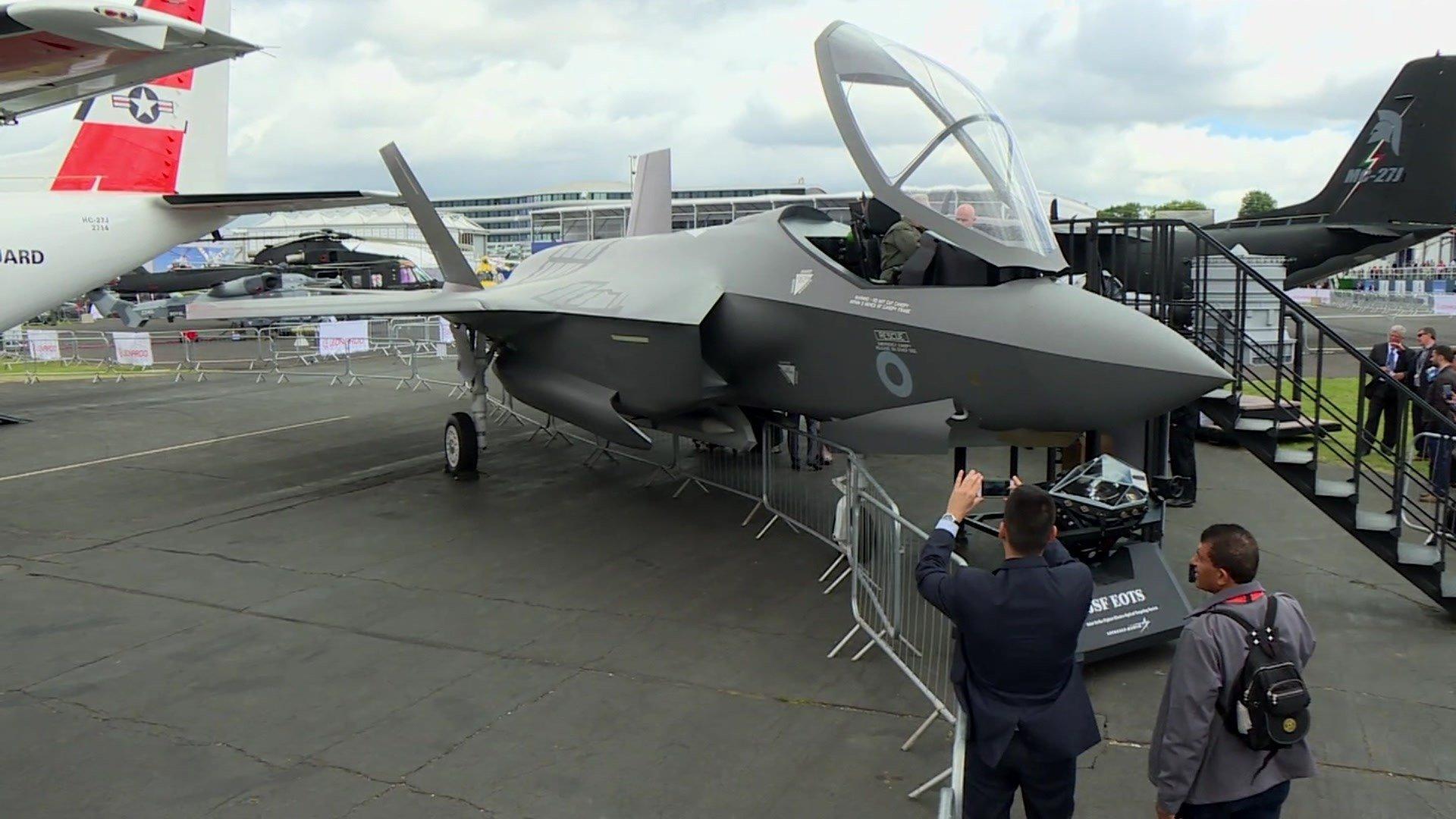 F35 on display at Farnborough