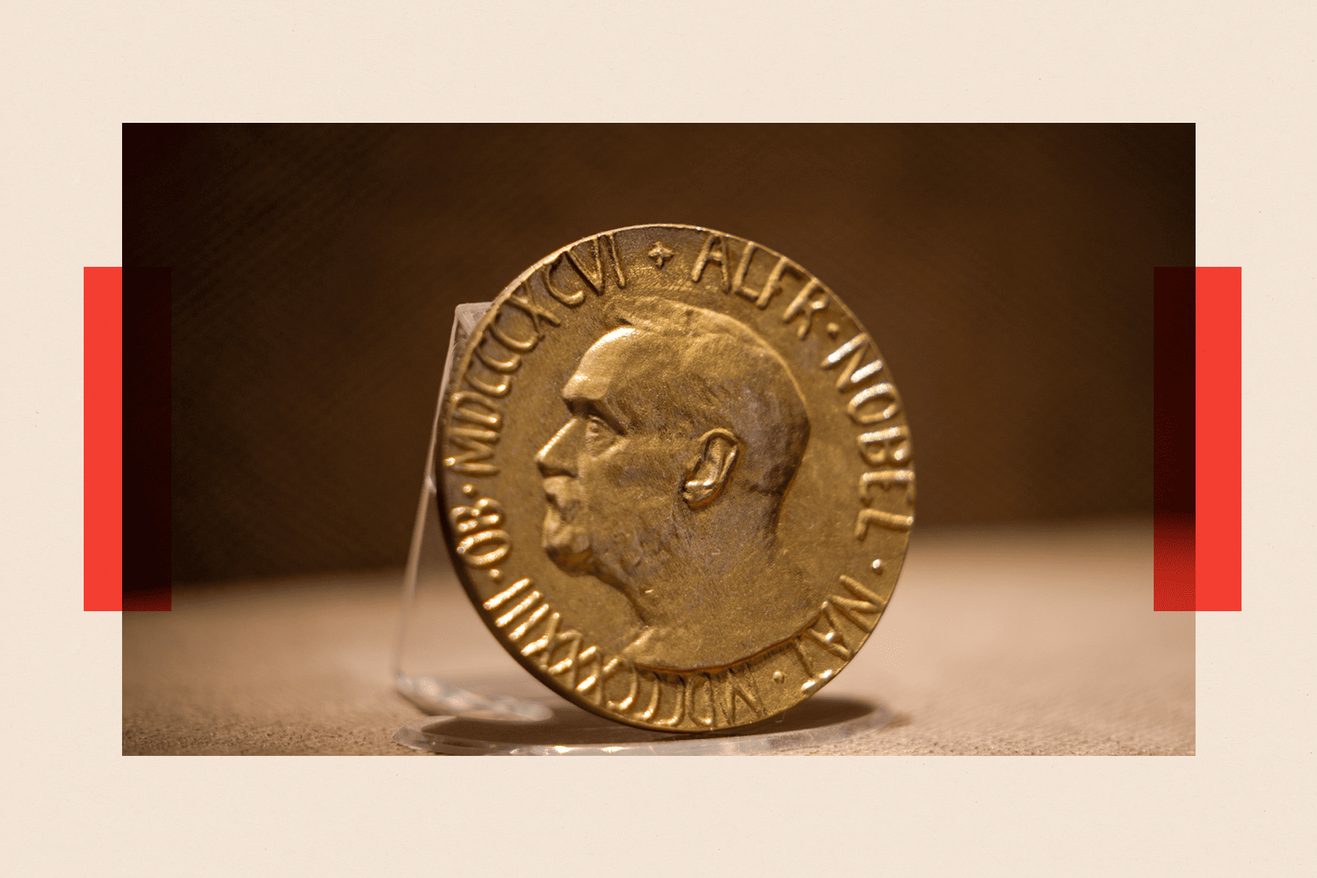 Nobel peace prize medal at ICRC headquarters