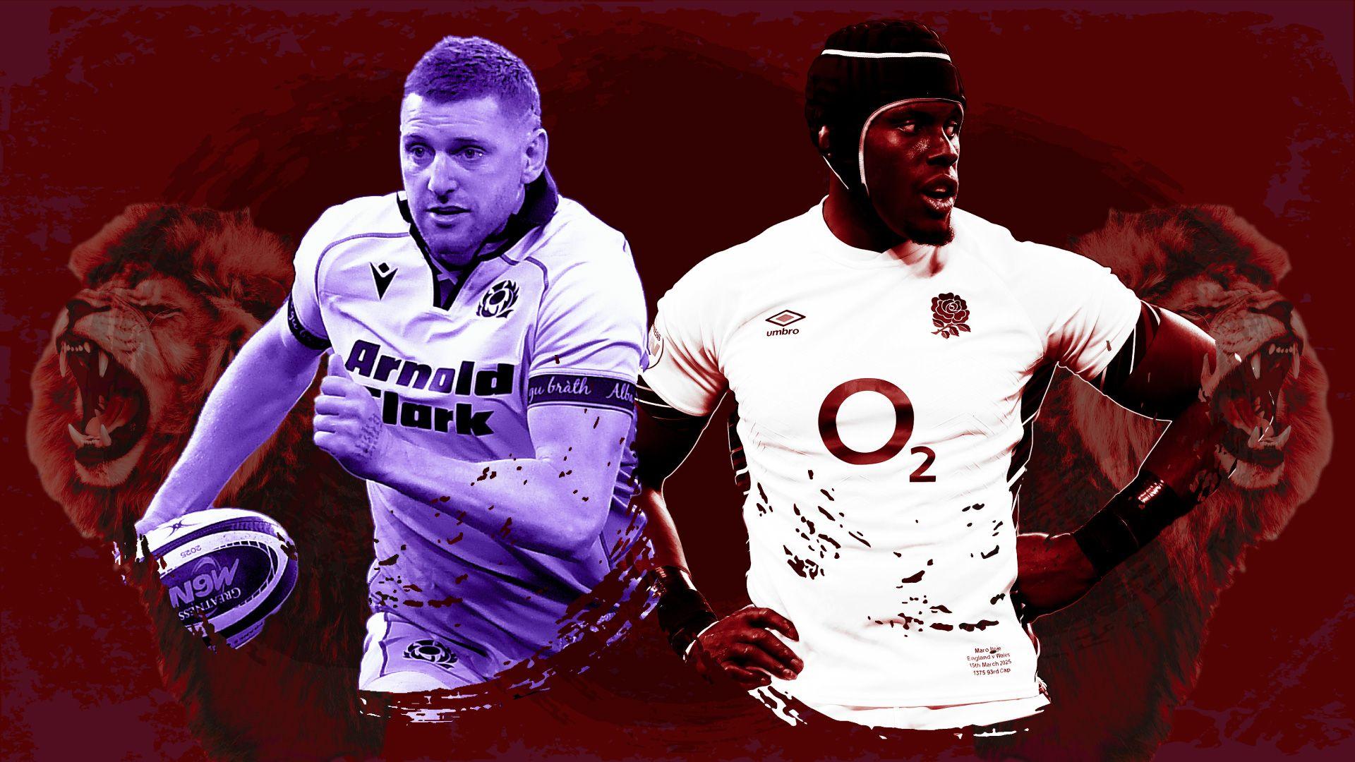 Finn Russell and Maro Itoje