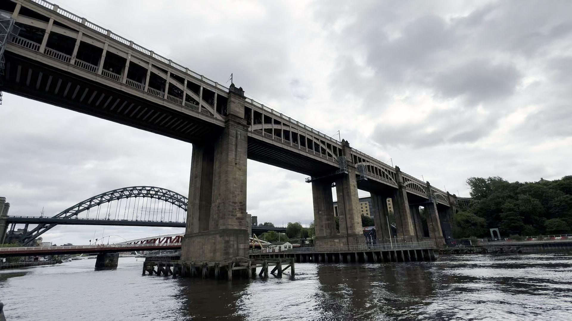 The bridge viewed from below.