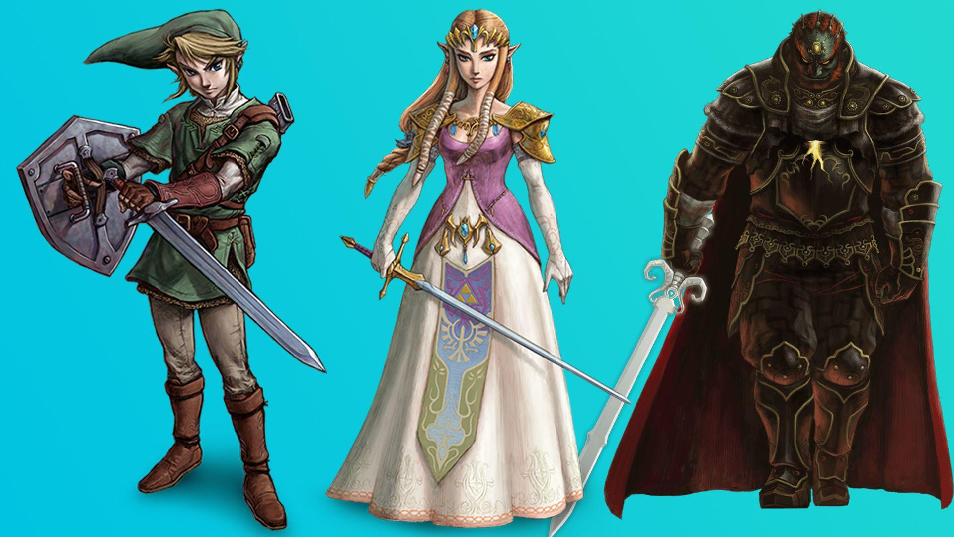 Link, zelda and Ganon