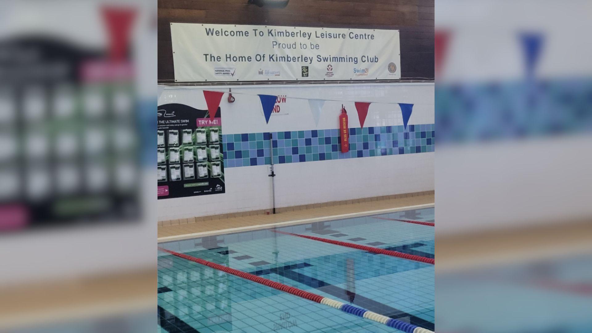 The pool at Kimberley Leisure Centre before it closed.