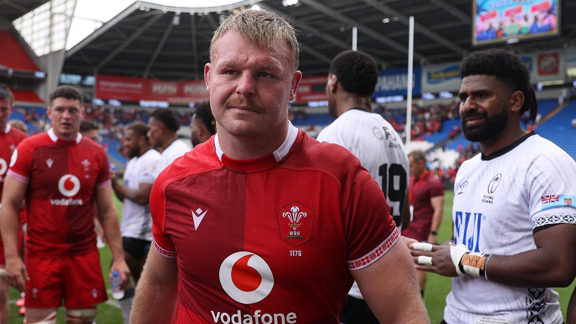 Wales captain Dewi Lake after his side defeated Fiji