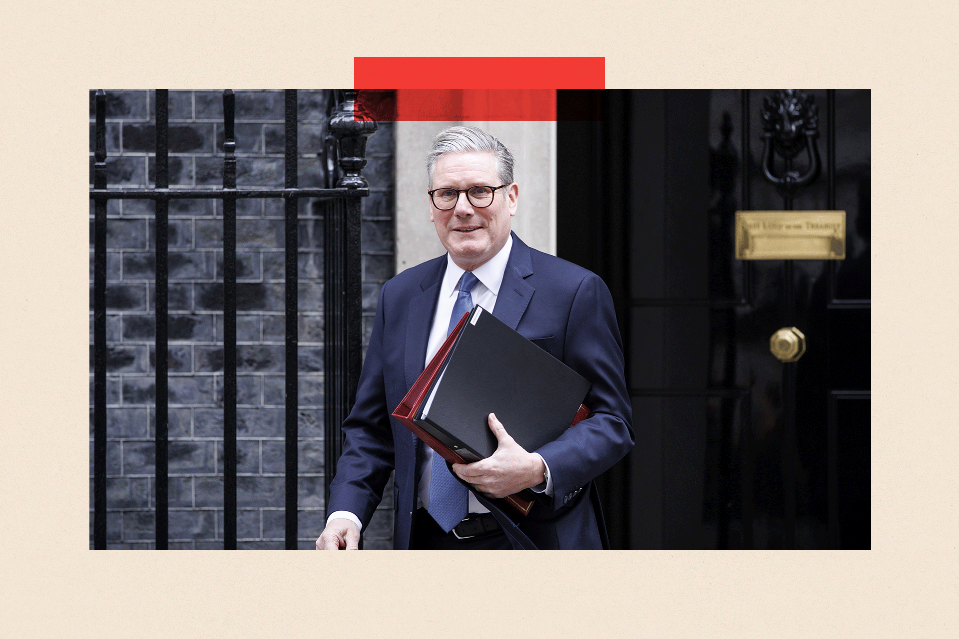 Sir Keir Starmer departs 10 Downing Street to attend the Prime Minister's Questions (PMQs) 