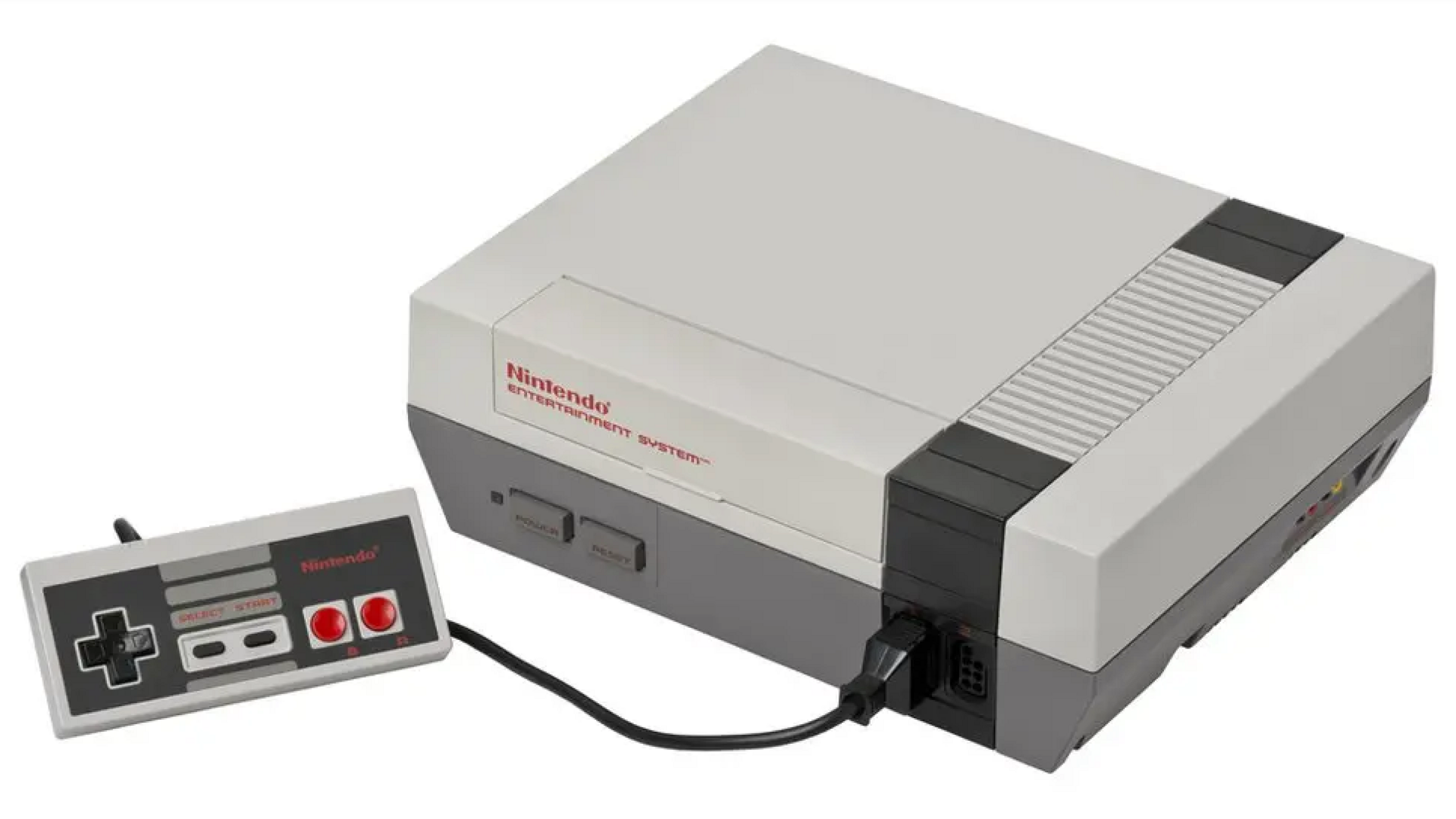 the NES games console and controller