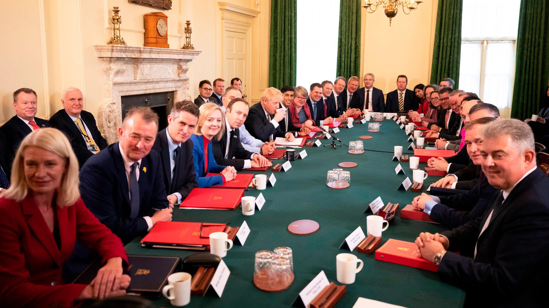 Boris Johnson's first cabinet meeting, February 2020