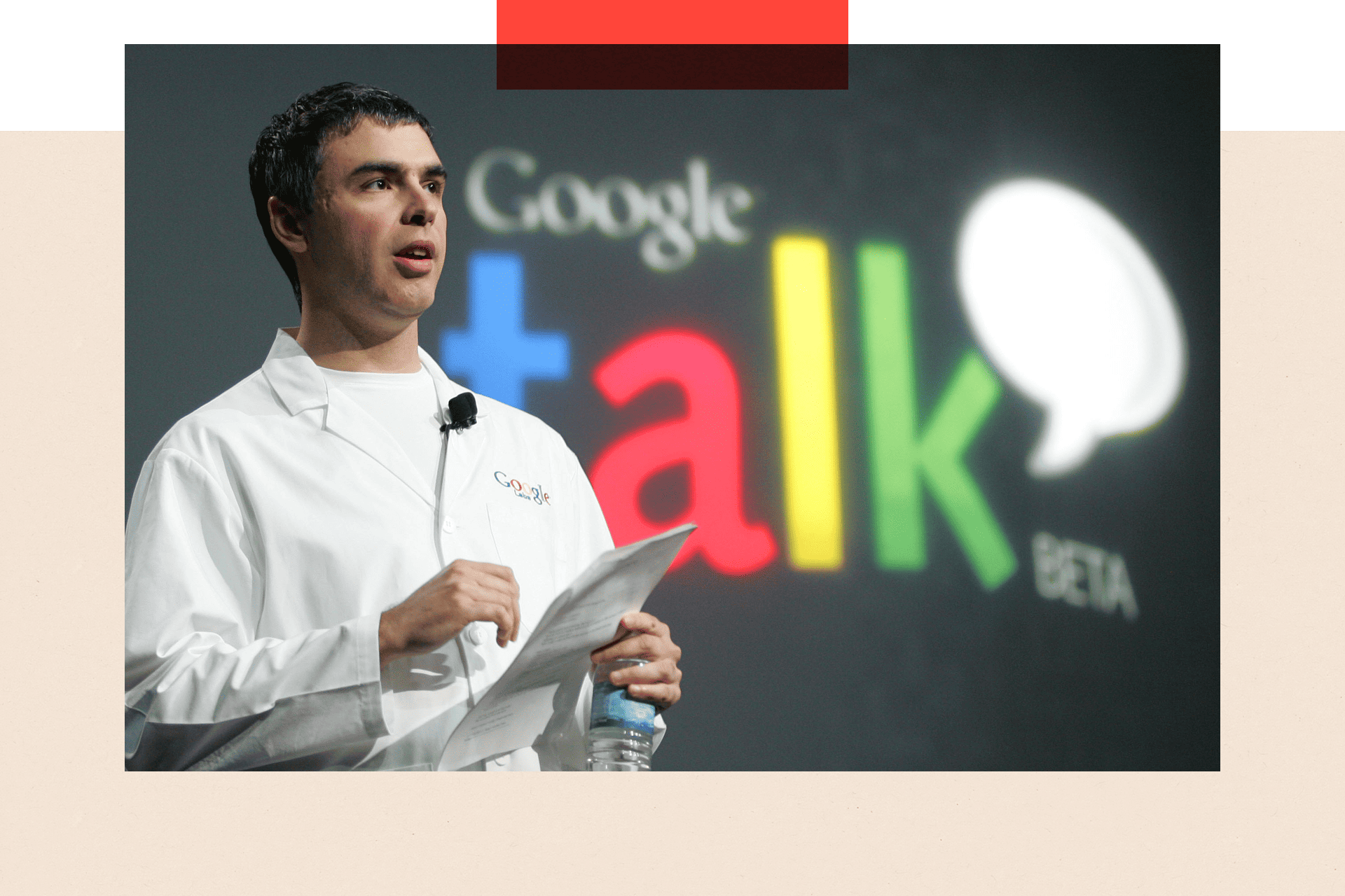 A photo of Larry Page from 2006, co-founder of Google