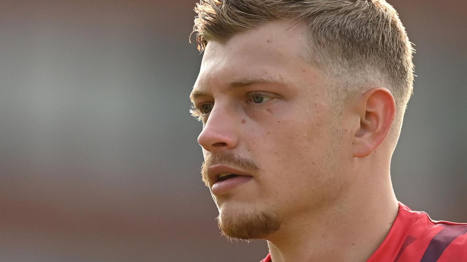 Mitchell Stanley playing for Lancashire in the T20 Blast earlier this season