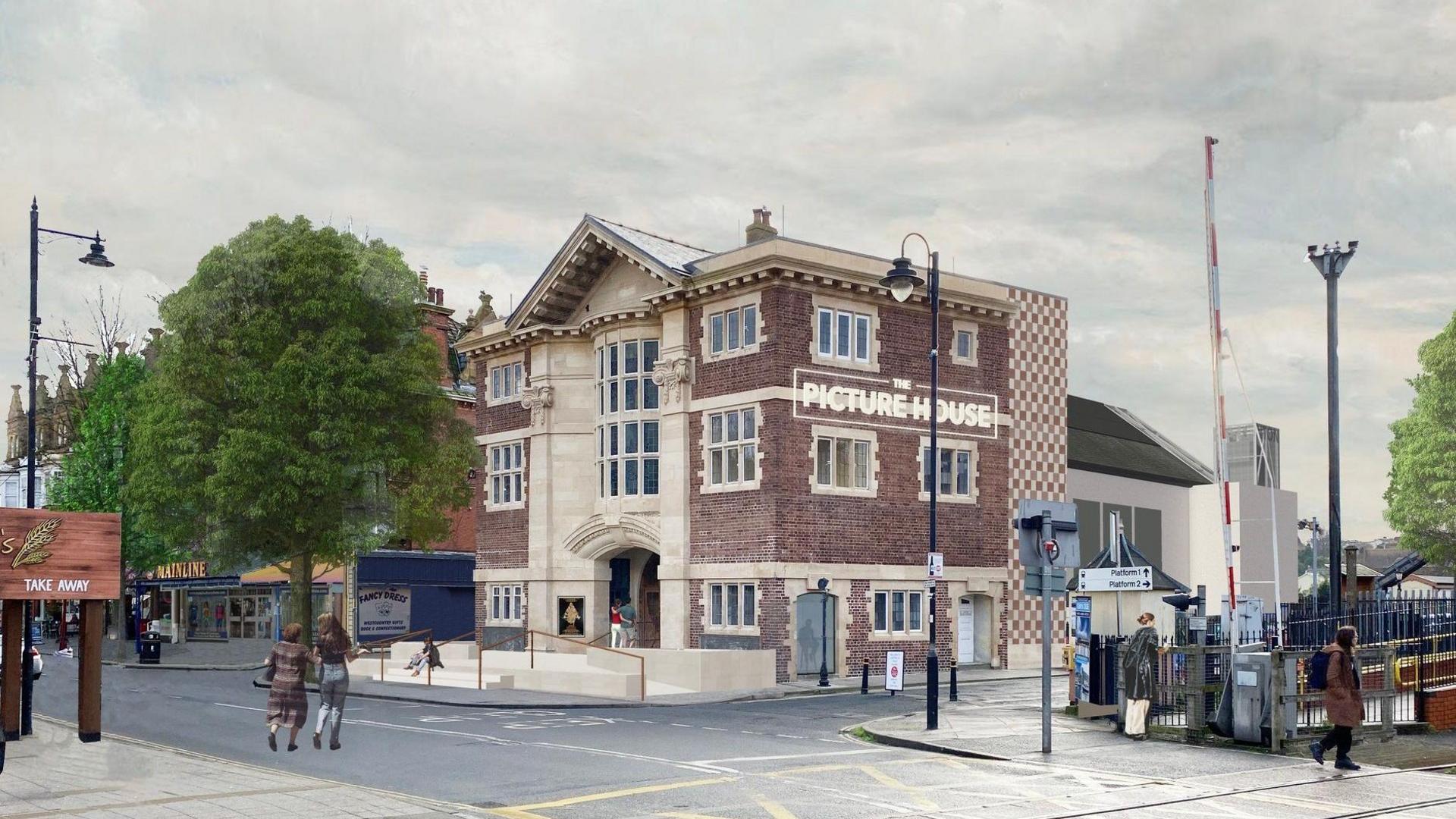 An artist's impression of the restored picture house