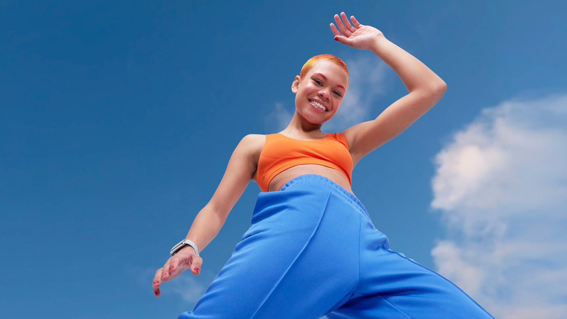 Young woman looking energetic and vibrant 