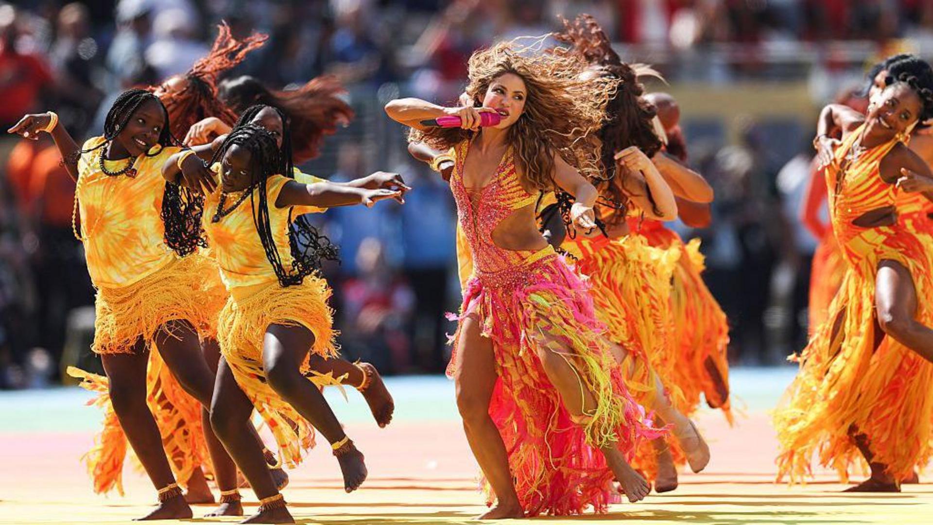 Shakira, Madonna, Justin Bieber and BTS perform at colourful World Cup half-time show