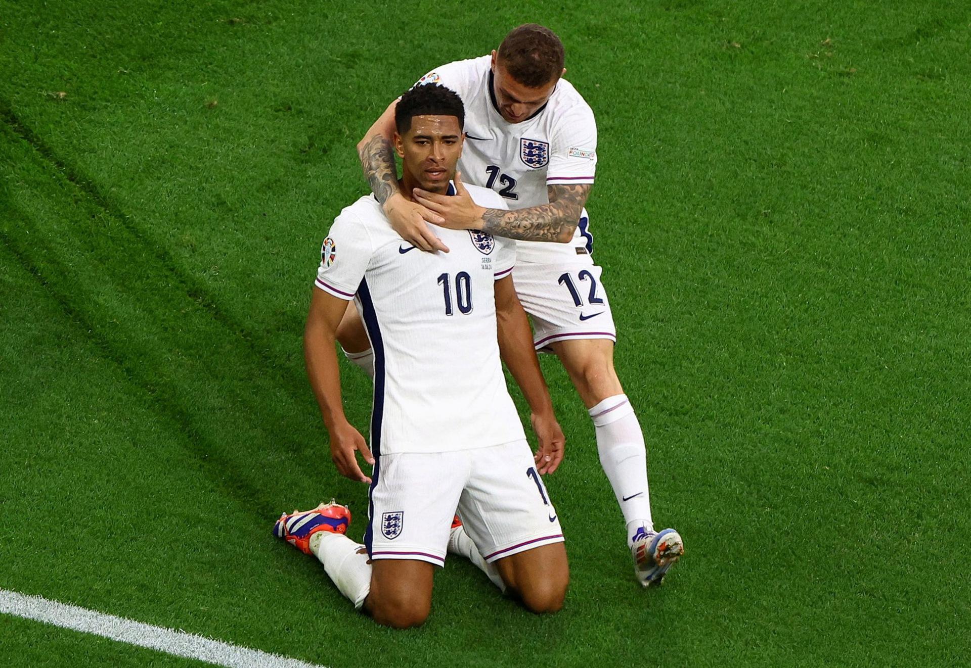 England's Jude Bellingham celebrates 