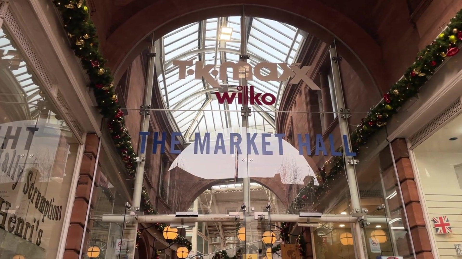 The entrance to TK Maxx and Wilko at the Eden Centre in Carlisle