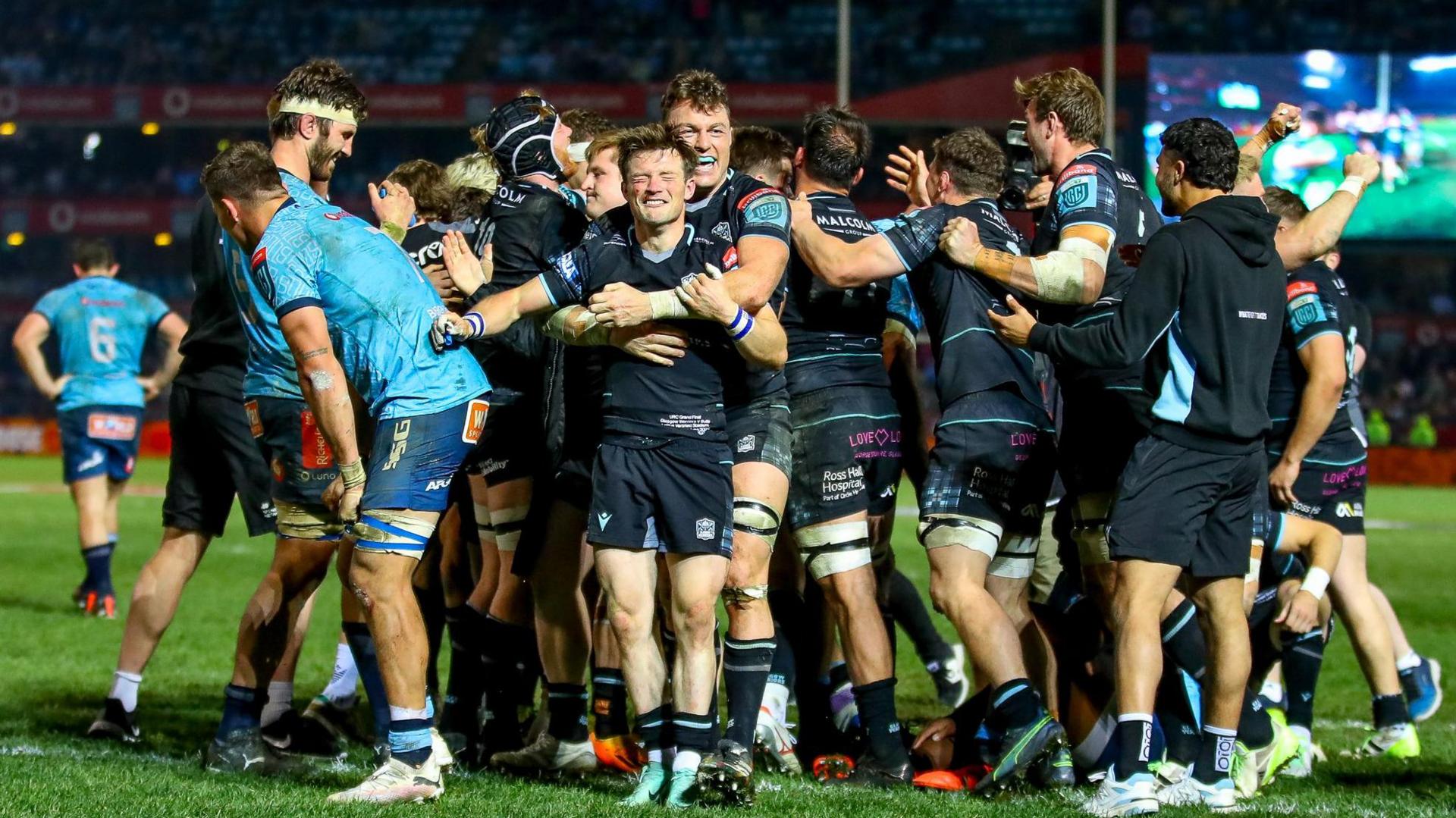 Glasgow Warriors celebrate