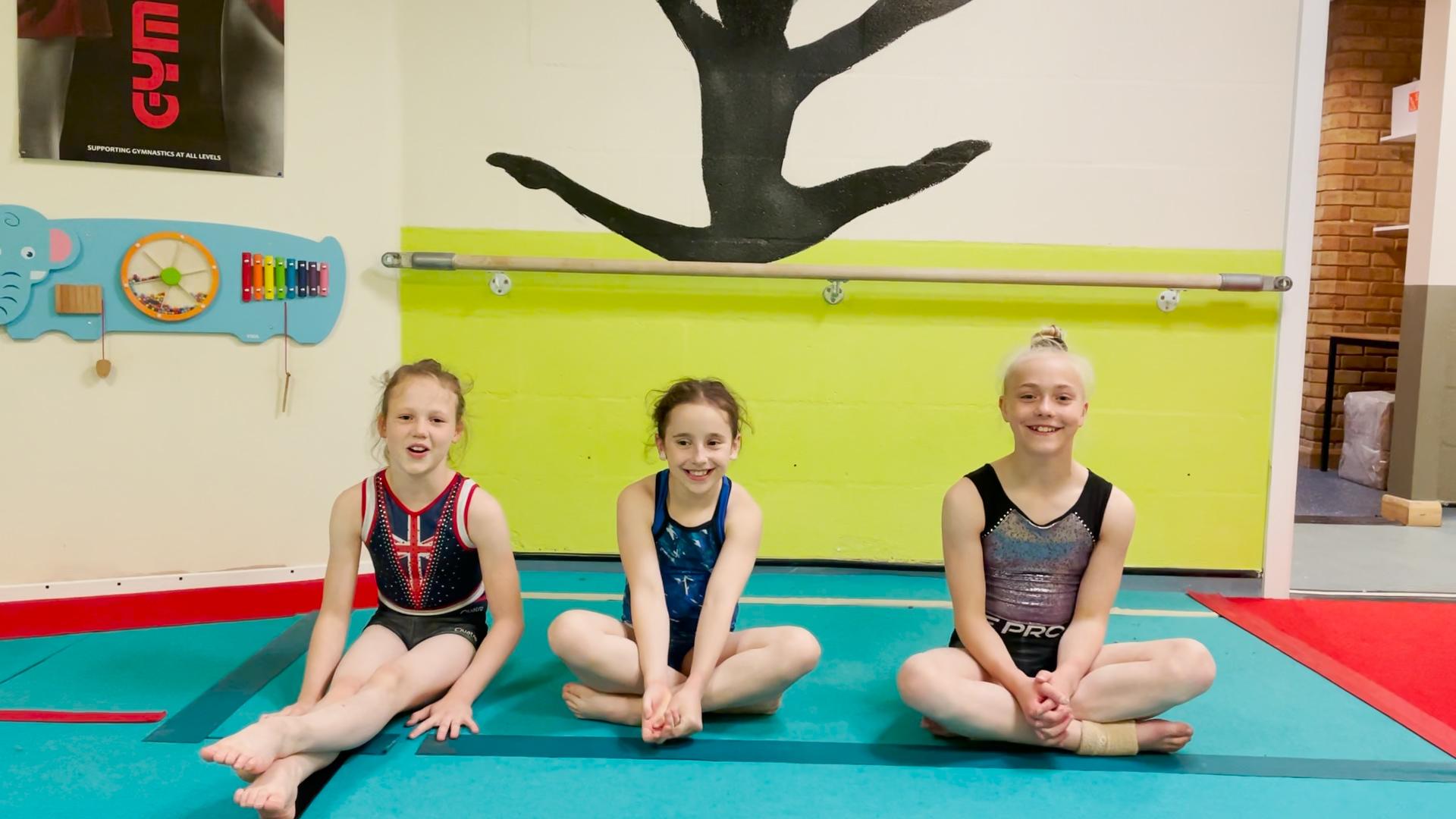 Girls from Alice Kinsella's Gymnastics club