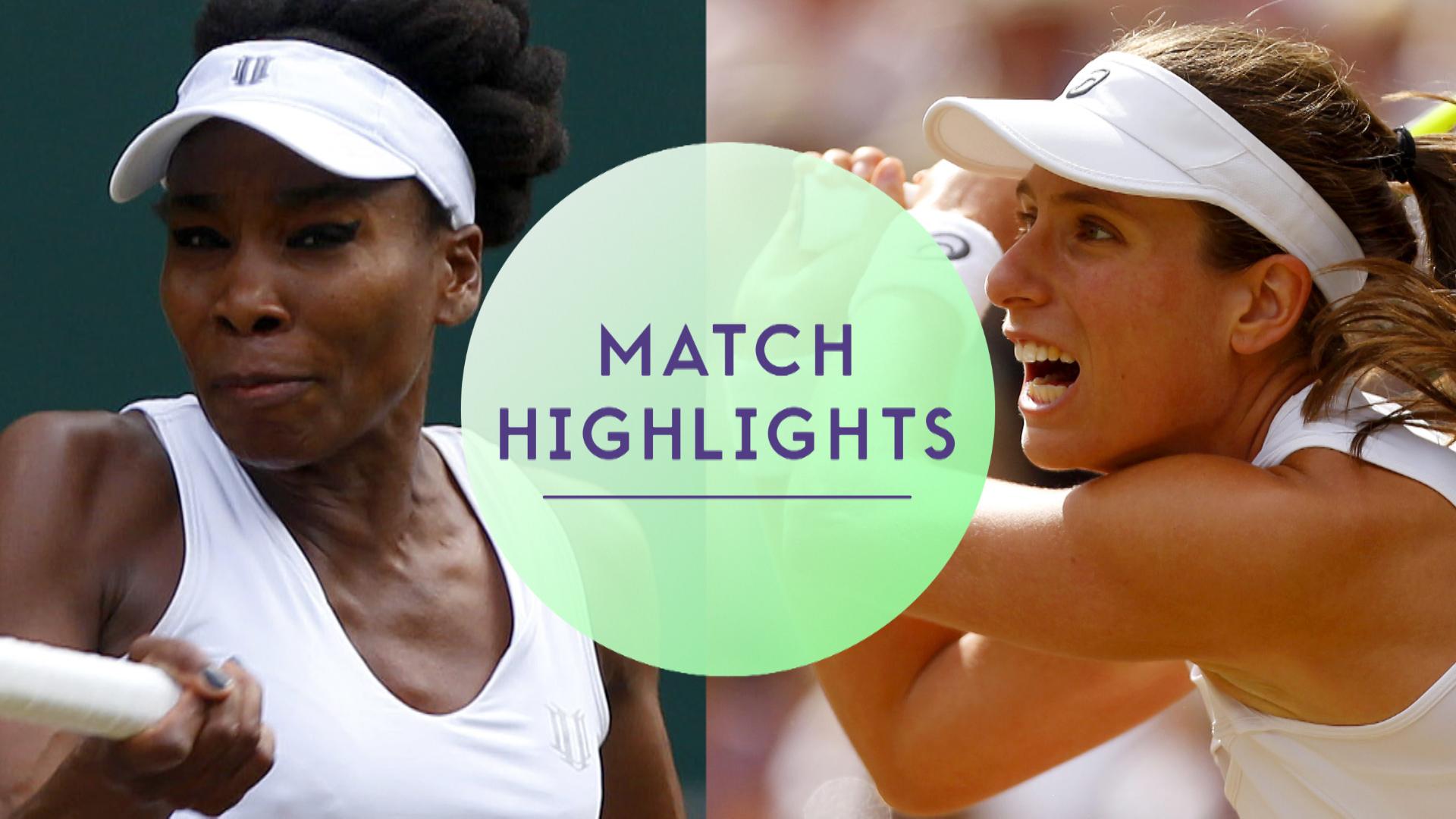 Venus Williams v Johanna Konta