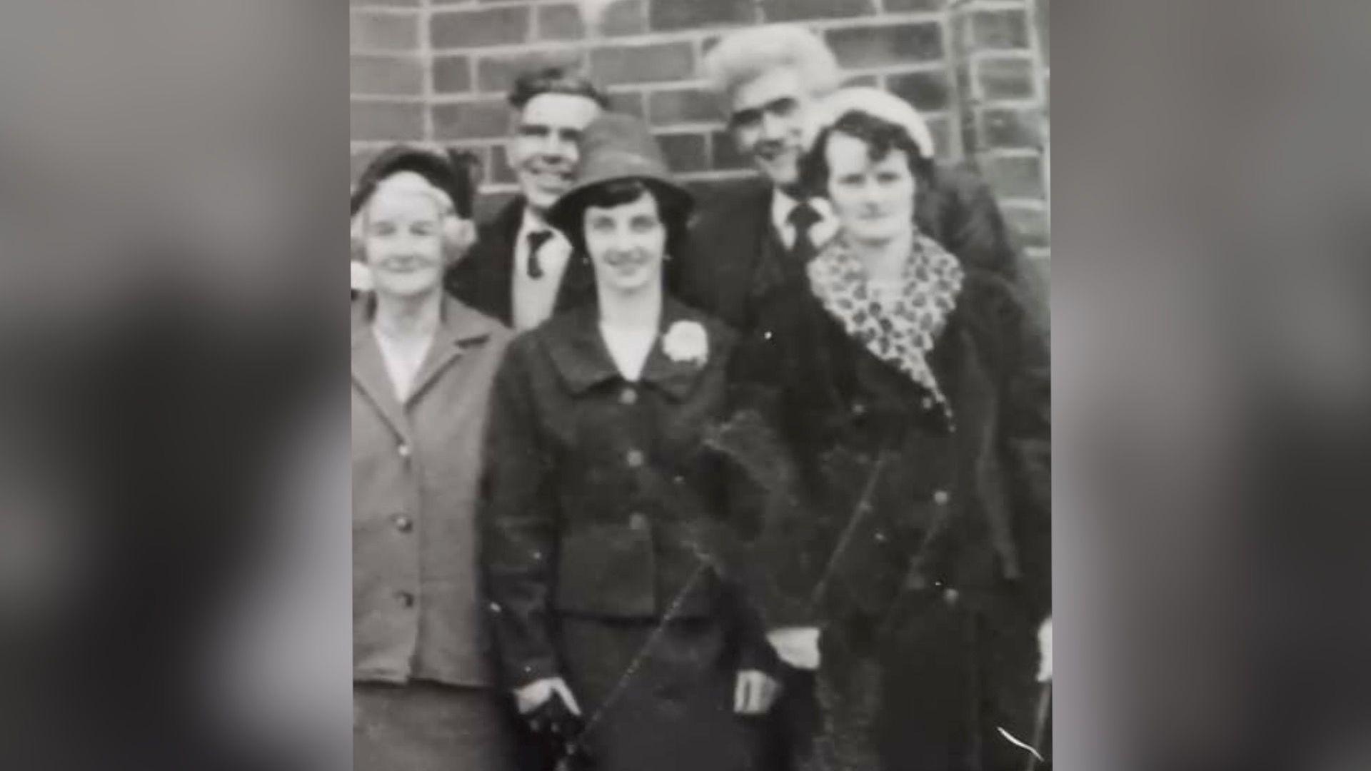 Elizabeth McKillion is pictured in the front row on the right with a white hat