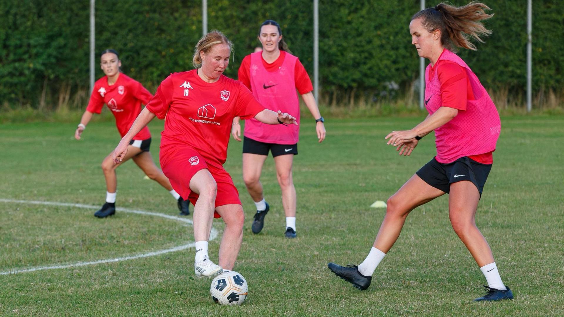 Jersey Bulls Women in training
