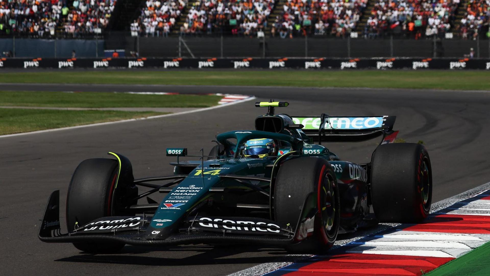 Fernando Alonso of Aston Martin Aramco during the Formula 1 Grand Prix of Mexico City