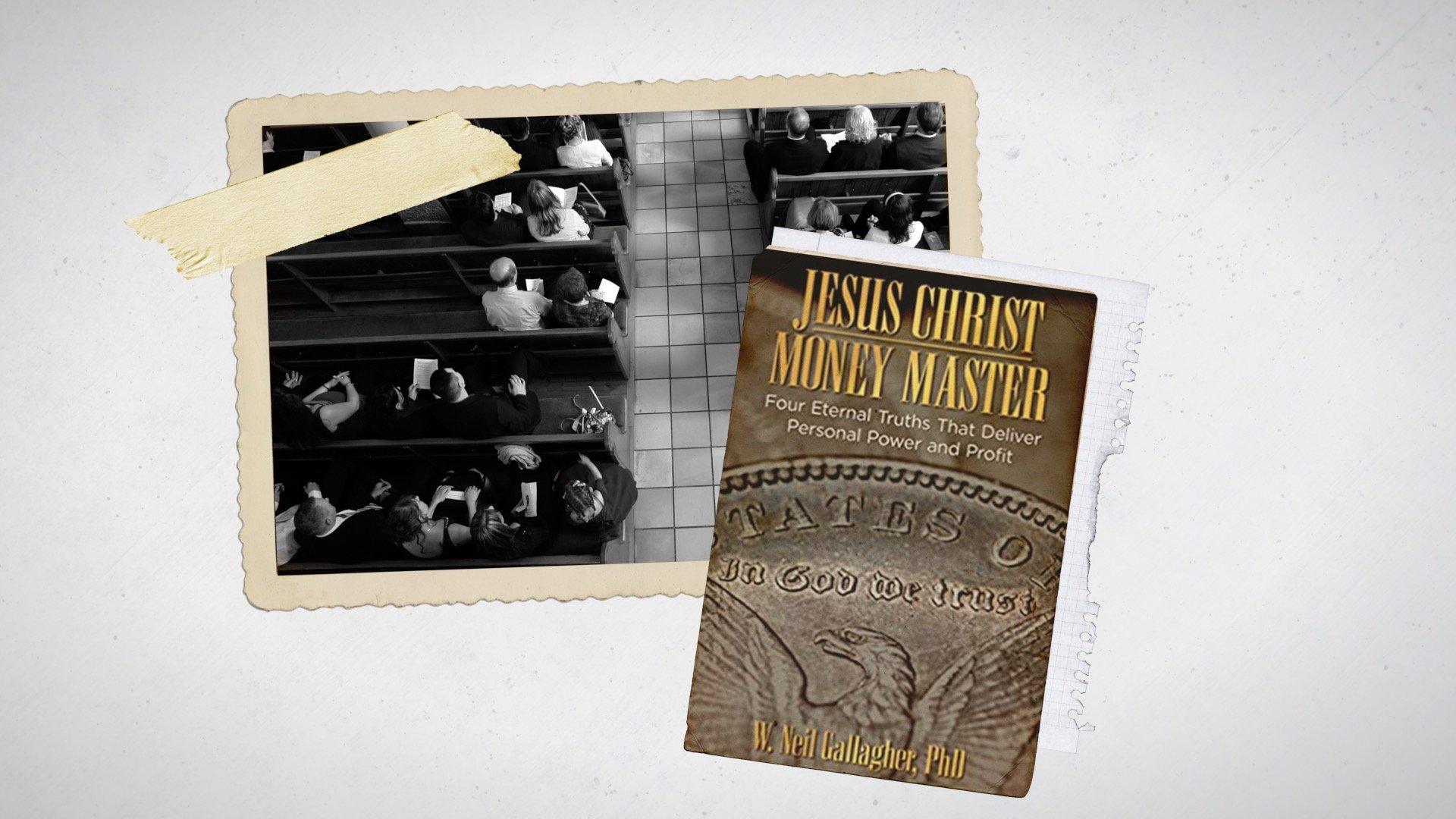 Illustration of William Gallagher's book "Jesus Christ, Money Master"