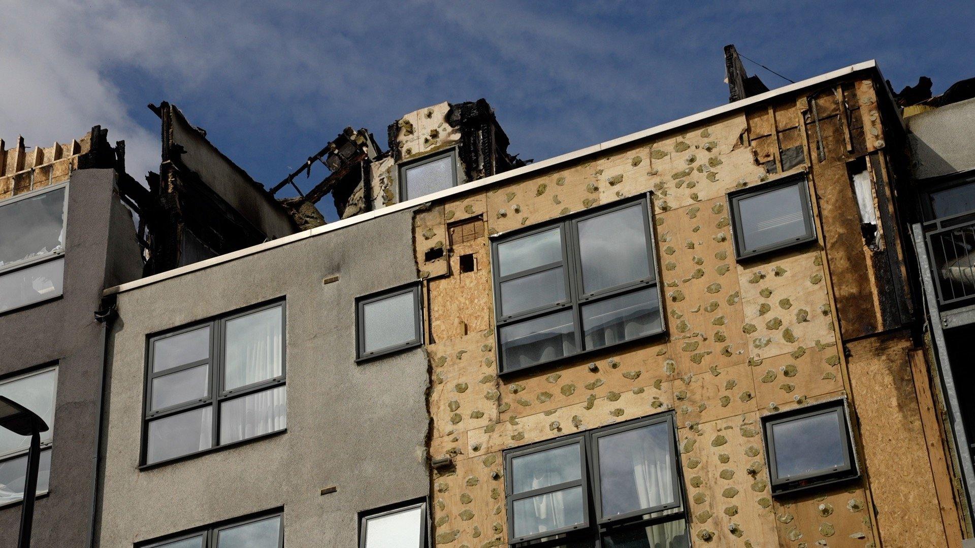 Deptford - the flat where Michael Rudling lives, which recently caught fire