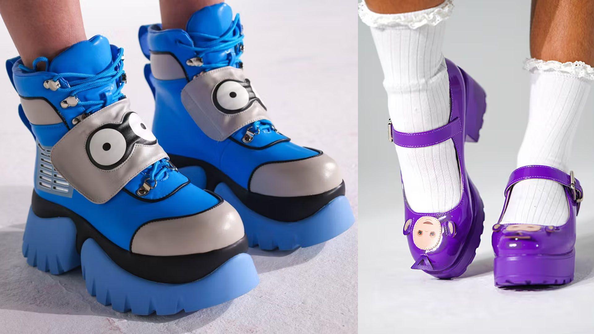 Telly-tubby-inspired shoes