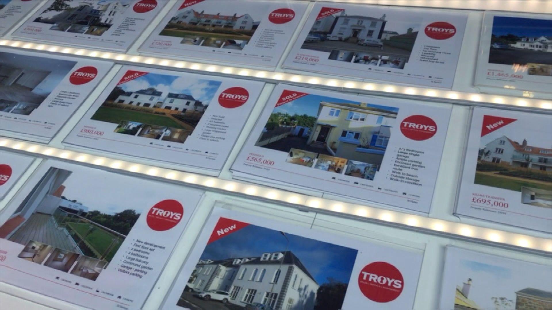 estate agent window 