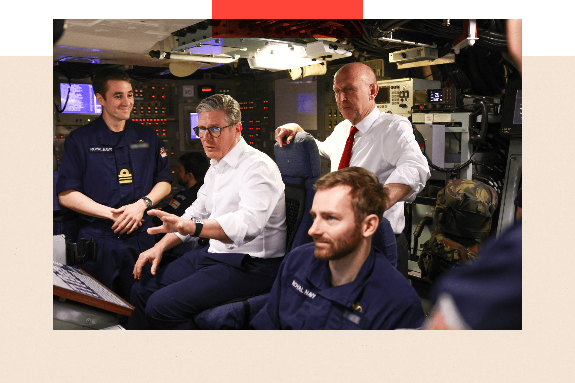 Prime Minister Keir Starmer visits a Vanguard Submarine