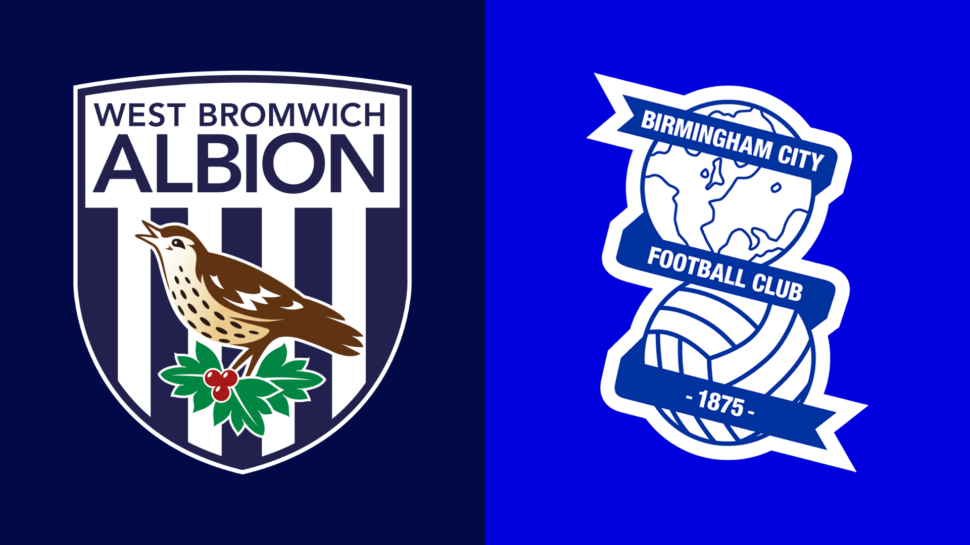 West Brom and Birmingham City club badges