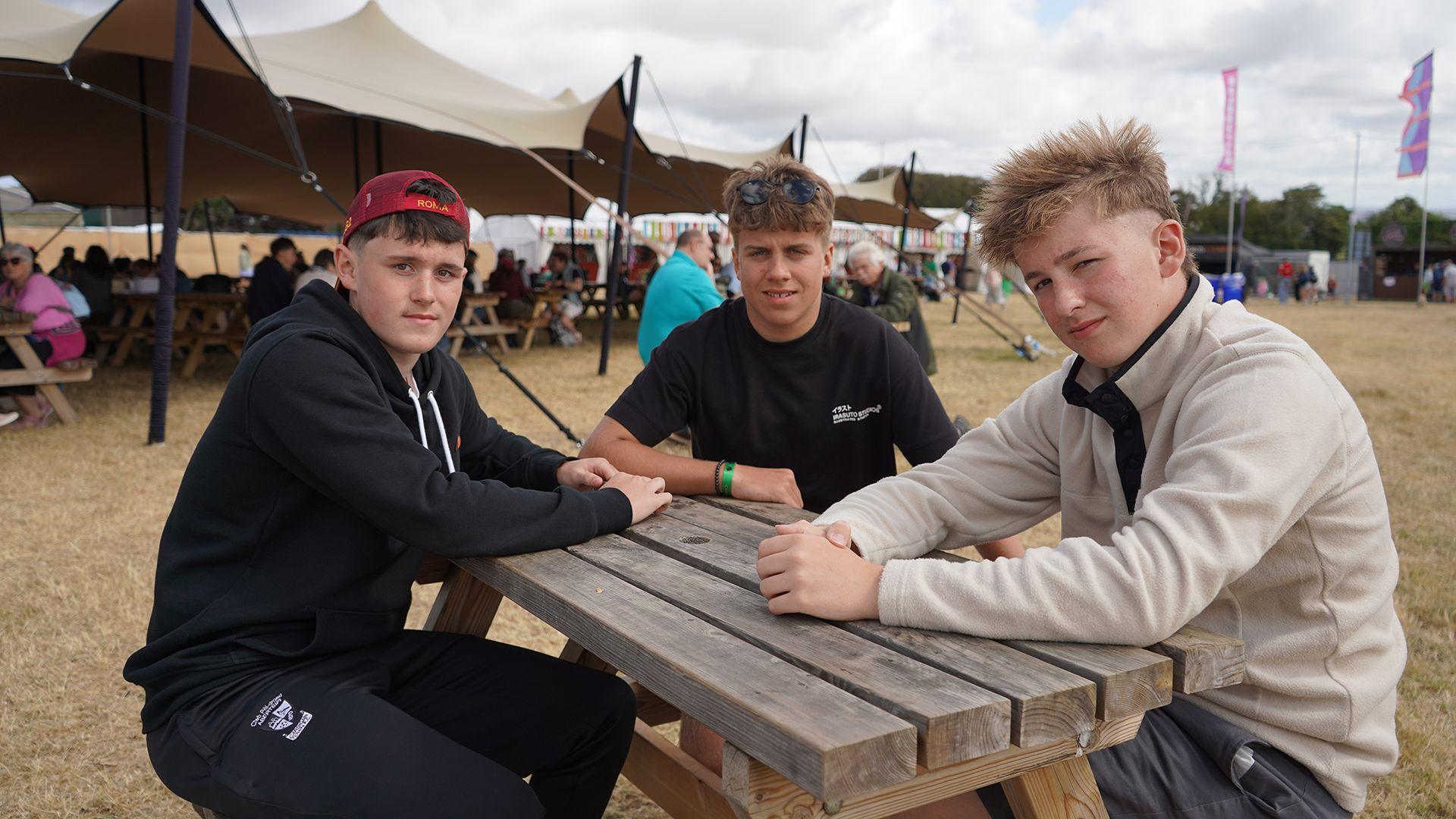  Dylan, Callum a Llion 
