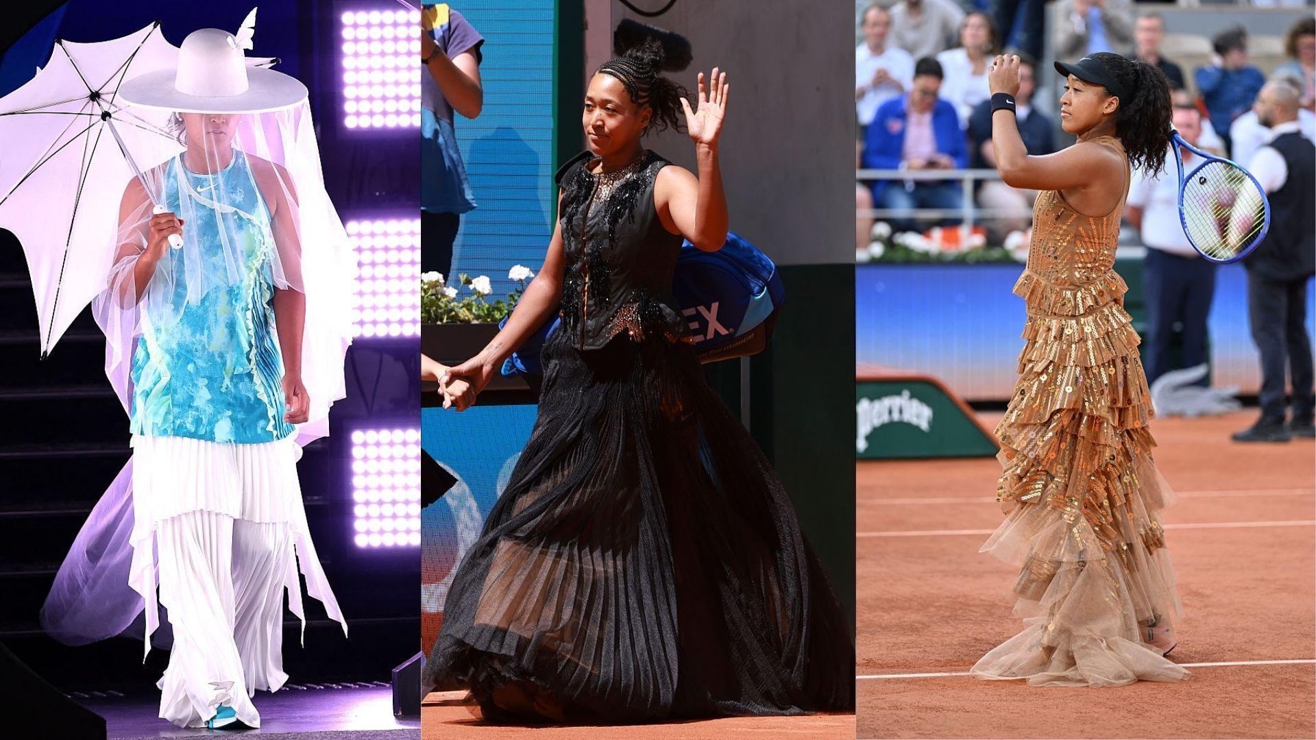 Naomi Osaka outfits at grand slams