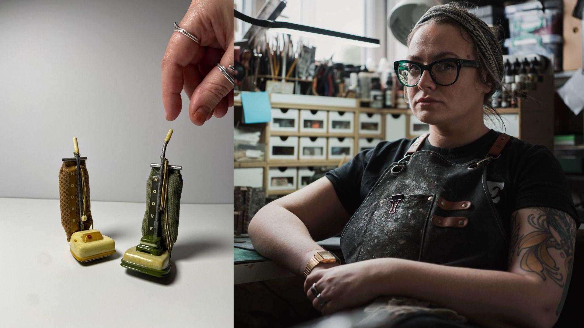 Llun o hwfers bach ac Abi Trotman